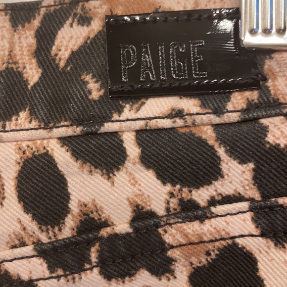 Paige Hoxton Ankle Pink Brown Leopard Jeans Sz 25 - Picture 9 of 10